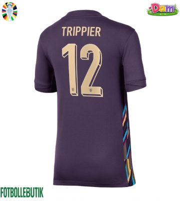 England Kieran Trippier #12 Bortatröja Kvinnor EM 2024 Kortärmad